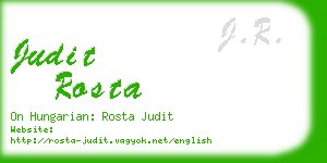 judit rosta business card